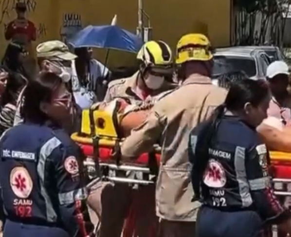 Idosa atropelada em Águas Lindas (Foto: Reprodução)