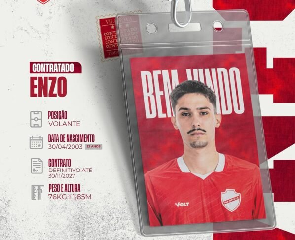 Enzo. Foto: Divulgação/Vila Nova
