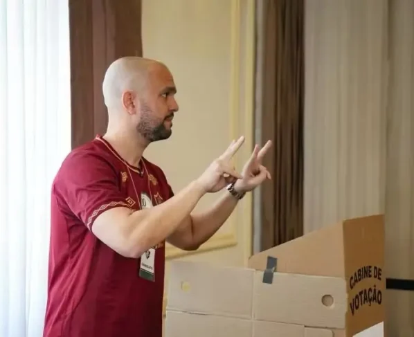 Mattheus Montenegro, candidato da situação à presidência do Fluminense