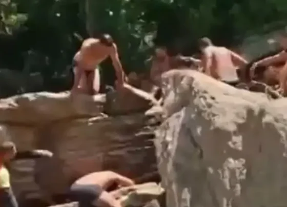 Criança sobrevive a afogamento após 20 minutos submersa em fenda de cachoeira em Pirenópolis Vítima caiu na água e ficou presa sob uma pedra